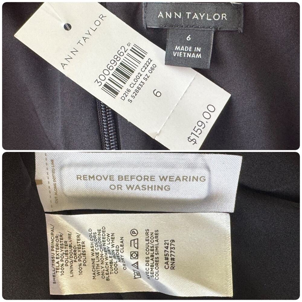 Ann Taylor Black and Red Floral Mini Dress - Picture 11 of 11